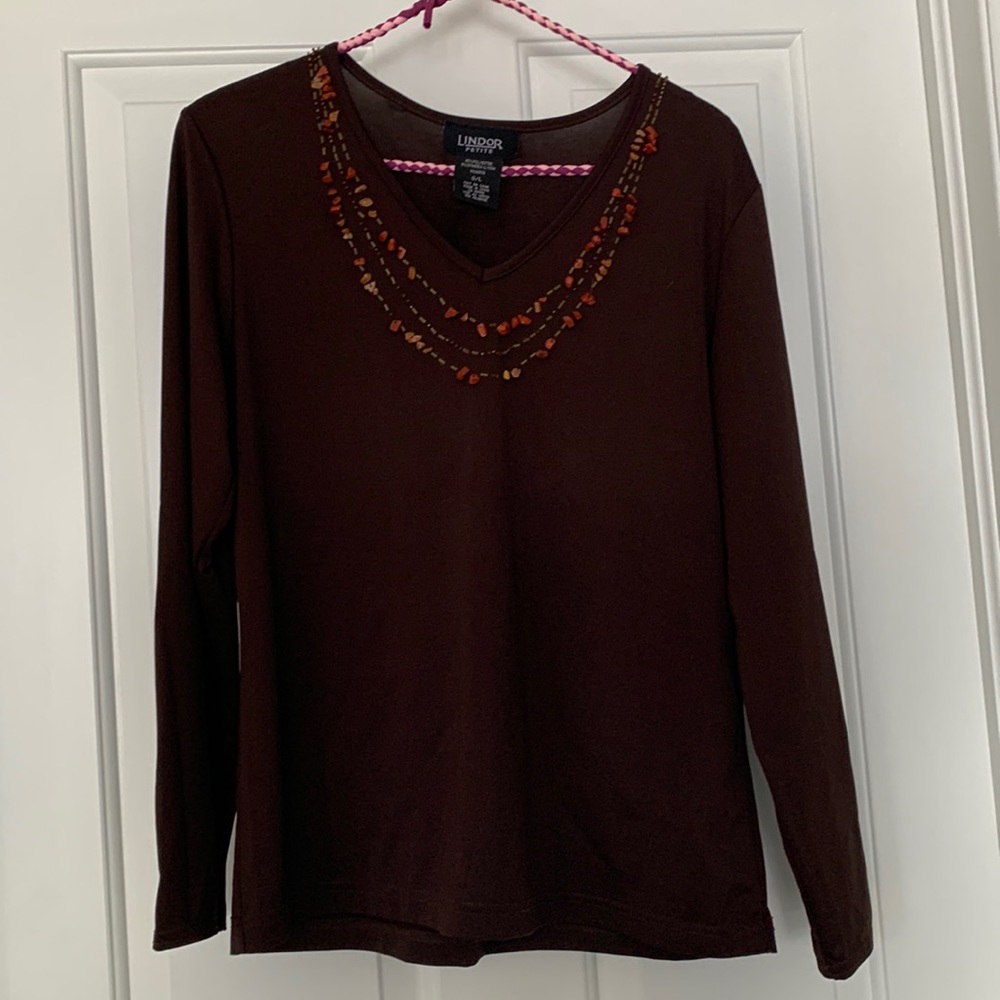 Linder Petite long sleeved dressy tshirt